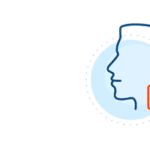 Icon of a face with a lock off to the side