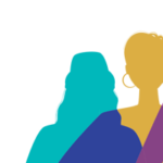 silhouette of diverse women