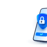 smart phone with security icon