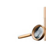 blocks with question marks next to a magnifying glass