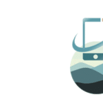 mountain icon with smartphone and medical cross