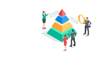 pyramid in levels