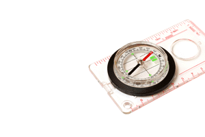 field compass for a map
