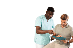 nurse getting consent