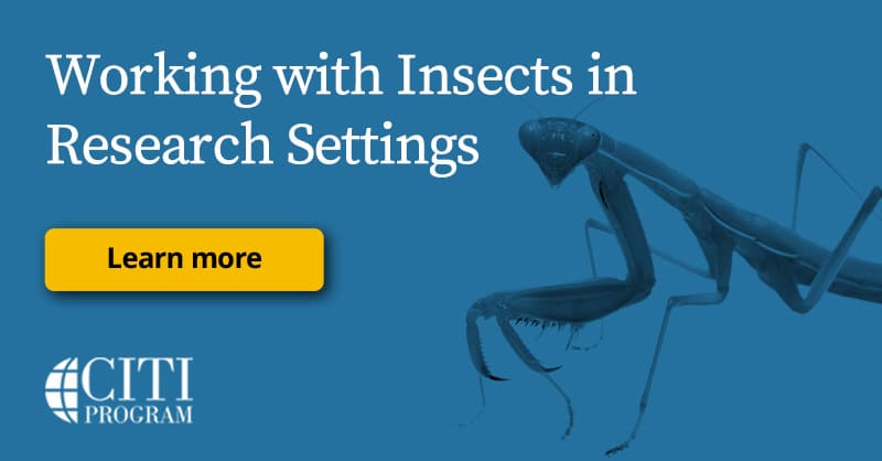 Working with Insects in Research Settings | CITI Program