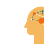 graphic of connection lines in an icon head