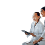 two young female researchers