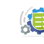2d image of gears going around a digital doc