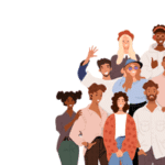 group of diverse students