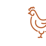 line icon of chicken