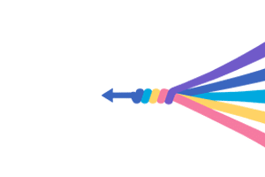 multiple arrows knotted into one arrow
